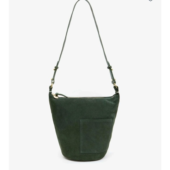 Clare V Petite Jeanne in Loden Suede - Picture 1 of 5